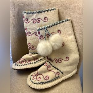 Free People Moccasin House Boots.  Handmade, Never Worn.  Size 9/10.